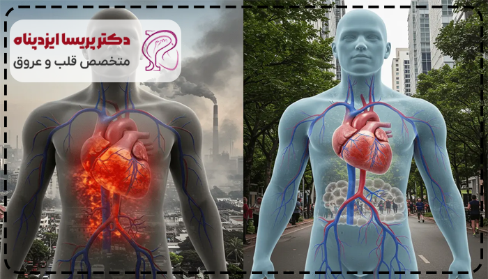 آلودگی هوا و تپش قلب